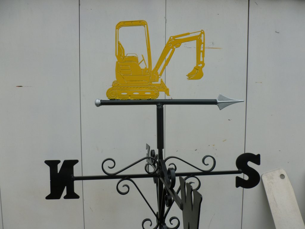 Mini Digger Weather Vane