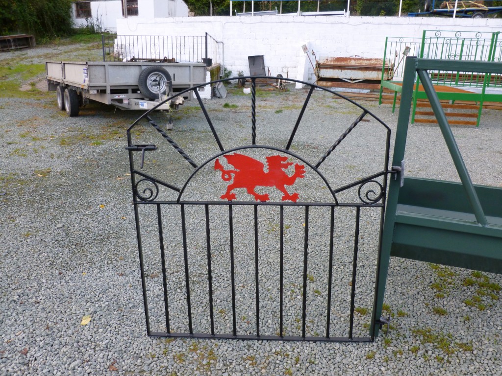 Gate with inset Red Dragon