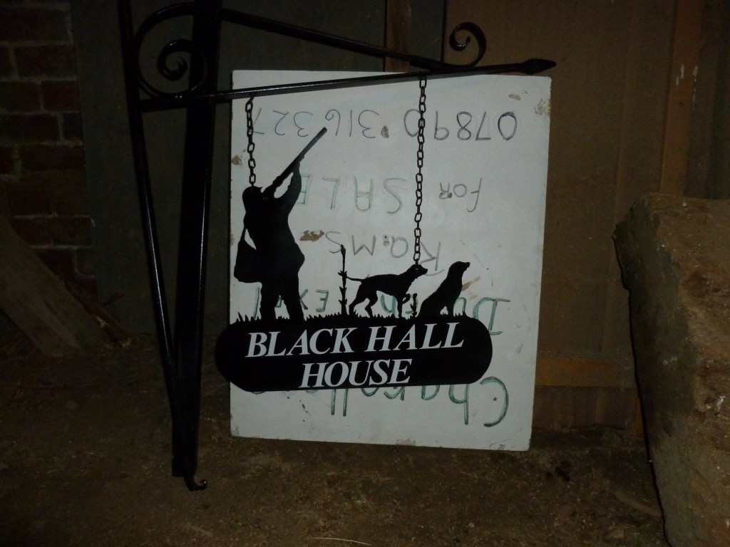 Shooting Party House Sign with Dogs