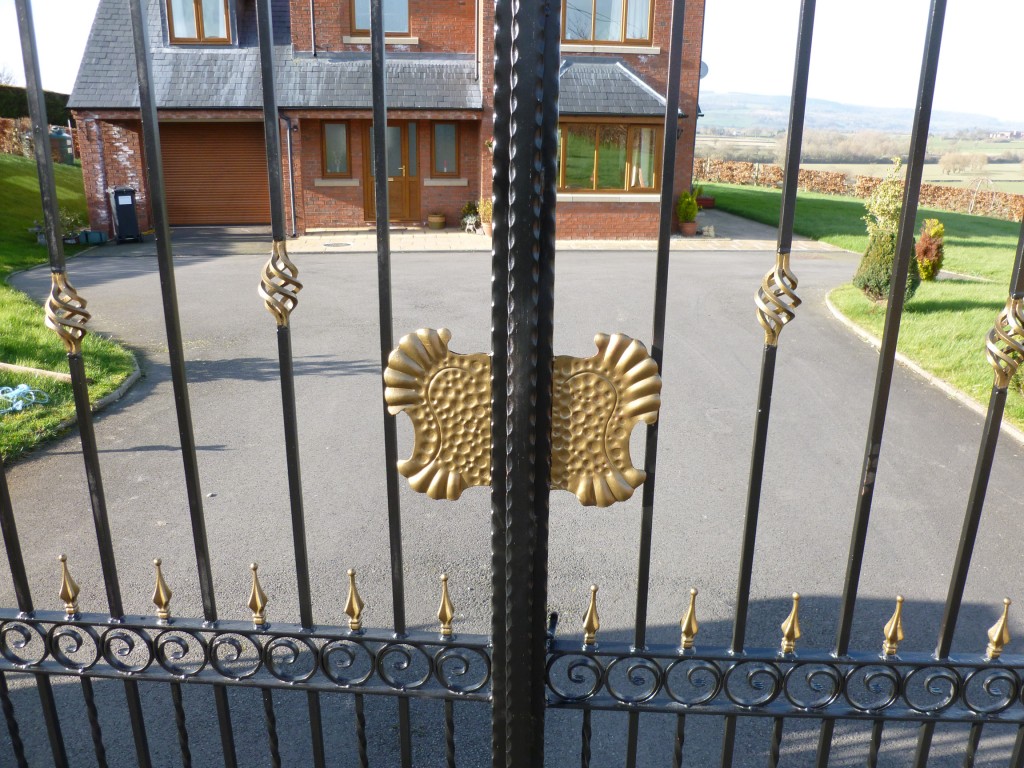 Ornate Black and Gold Gates and Railings