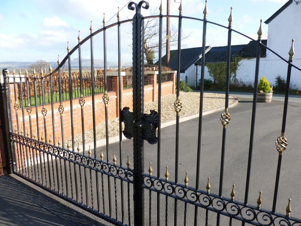 Ornate Black and Gold Gates and Railings