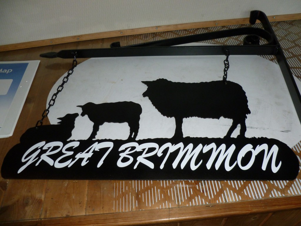 Sheep and Lambs Hanging House Sign