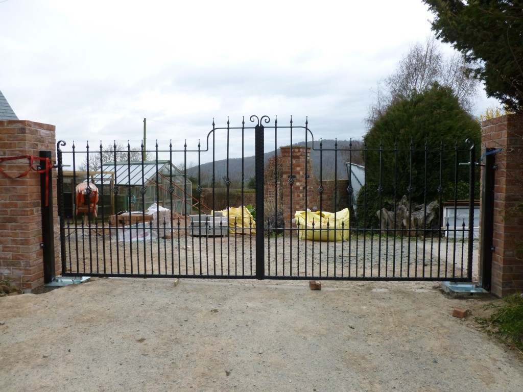 Ornate Black Double Gates