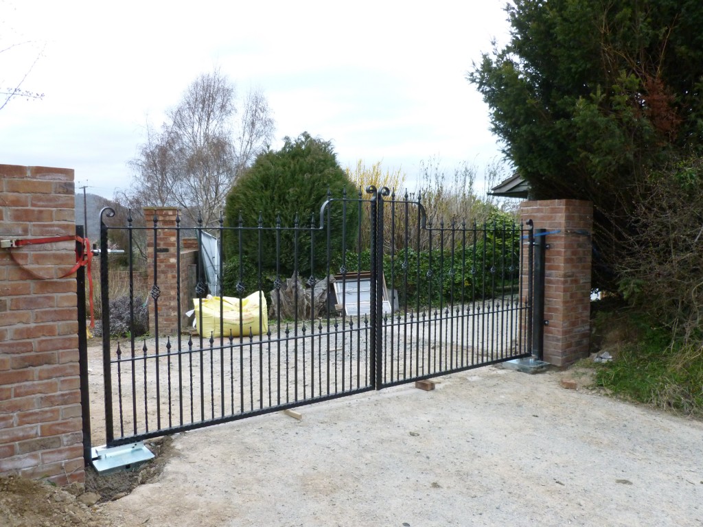 Ornate Black Double Gates