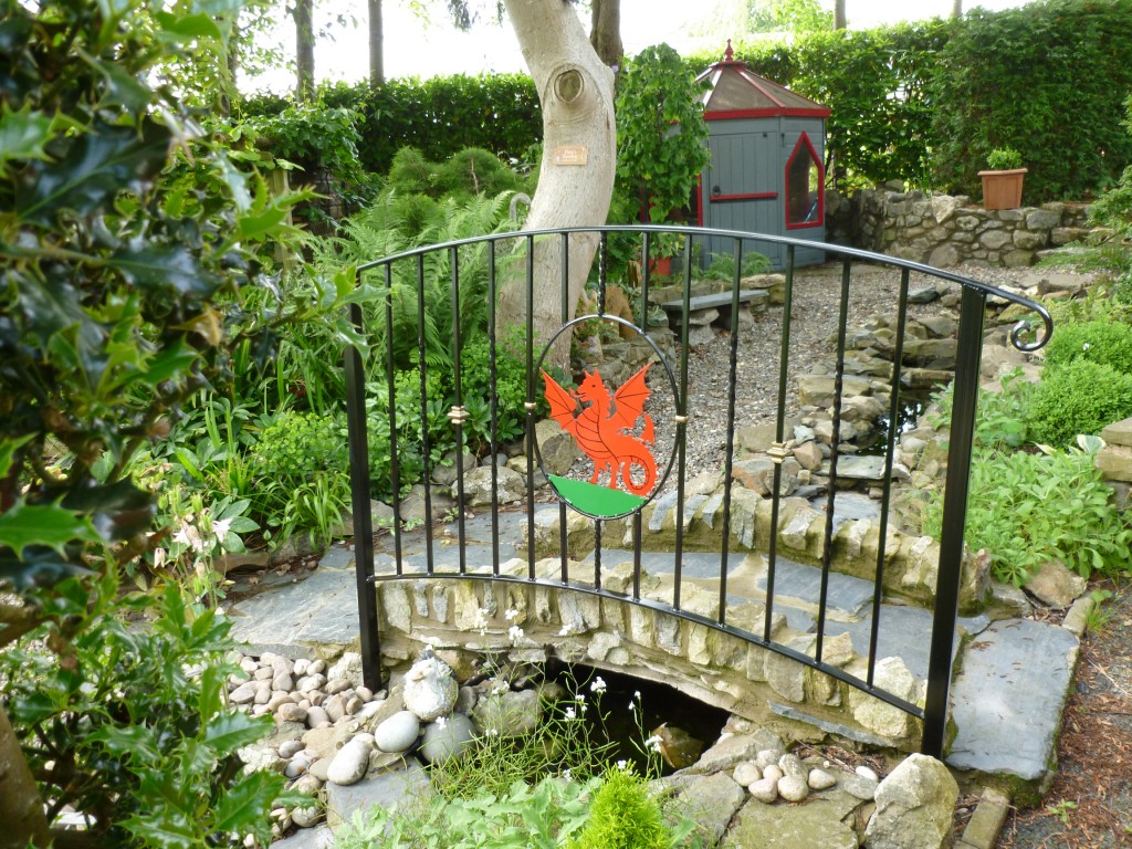 Garden Bridge Railing with inset Dragon