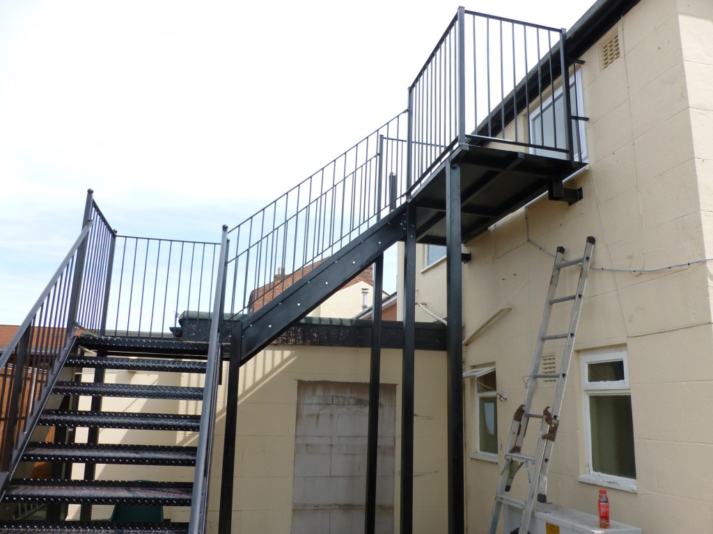 Metal Stairs up to Flat or Office